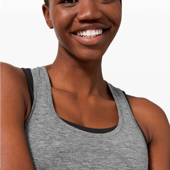 Lululemon Swiftly Tech Racerback 2.0 *Race Length Graphite Grey / Silver Drop 8 - Picture 5 of 7